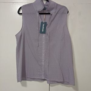Lilac sleeveless Top